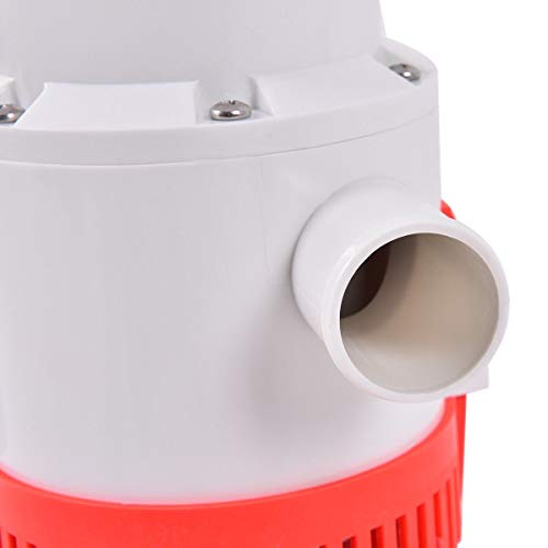 Goplus 3500 GPH 12V Electric Boat Bilge Water Pump Marine Plumbing Submersible 1-1/2" Hose