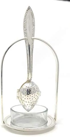 Madison Bay Company Silver Plated Teaspoon Infuser and Holder Set
