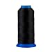 Selric [1500Yards / 130g / 30 Colors Available] UV Resistant High Strength Polyester Thread #69 T70 Size 210D/3 for Upholstery, Outdoor Market, Drapery, Beading, Purses, Leather (Black)