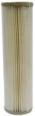 Harmsco (801-1W 10" x 2.5" Pleated Sediment 1 Micron Filter - Made in USA - Rust, Dirt, Sediment Drinking Water Filter and Whole House