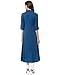 Janasya Indian Tunic Tops Crepe Kurti for Women (JNE1233-BLUE-KR-031-XL)