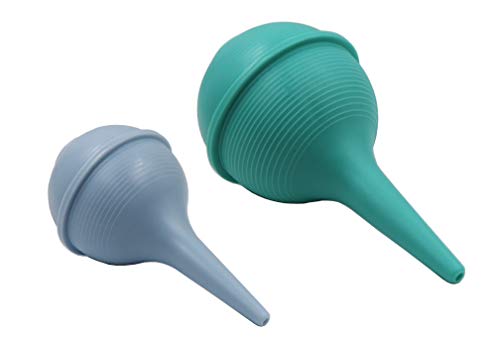 Healthstar Ear, Nasal Aspirator & Ulcer Syringe, Sterile, 2oz Blue and 3oz Green - Safe Nose Cleaner for Newborns, Toddlers and Adults - Thumbnail 5