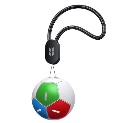 UGREEN FineTrack 2 Bluetooth Localizador Inteligente 1 Pack, Diseño de Balón de Fútbol, Batería de 7 Años No Recargable, 110dB, IP68, Compatible con Find My (iOS), Diseño de Temática Norteamericana
