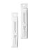 Morihata Binchotan Activated Charcoal Toothbrush, Standard Bristles - Black & White - Set of 2