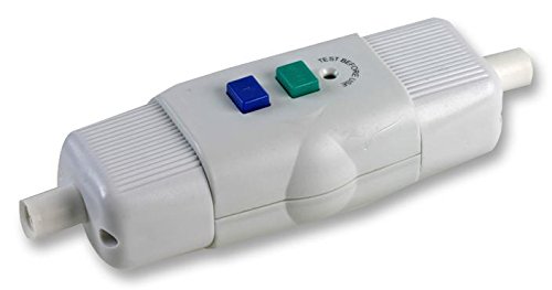PRO ELEC Inline RCD Safety Unit – 240V 13A Rewireable Residual Current Device, Splash-Proof Design