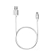 Jackery iPhone Charger [Apple Lightning Cable] Apple Certified MFI Lightning to USB Cable - 3 Feet - Compatible with iPhone 7 Plus 6S Plus 6 Plus SE 5S 5C 5, iPad 2 3 4 Mini Air Pro, iPod (White)