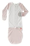 Goumikids Goumijamms Organic Smart Baby Gown, With No Scratch Mitts and Foot Pockets With Easy Diaper Change