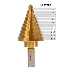 NEIKO 10194A Titanium Step Drill Bit, High-Speed