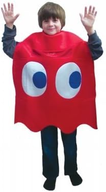 Pac-Man Blinky Deluxe Child Costume (As Shown;One Size)