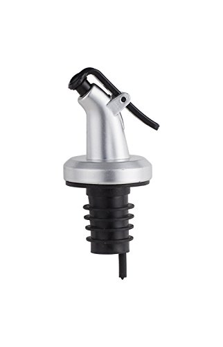 Ellora Farms | Rani Chef Pourer | BPA Free | Specially Designed for Oil, Vinegar, Wine or Salad Dressings | Dispenser Bottles | Top Black | Fits 16 oz bottle (1, Black)