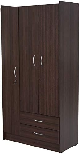 Diamondgift Armoire Clay Alder Espresso Home Fremont 3-Door