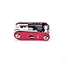WOTOW Bike Repair Tool Kits Saddle Bag Bicycle Repair Set with Cycling Under Seat Packs 14 in 1 Multi Function Tool Kit Chain Splitter (Red 14 in 1 + 1L Bag)