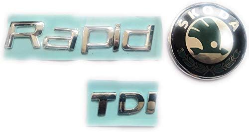 ZUPIN CAR Badge Emblem Monogram/Logo/Decal/Sticker / 3D for Skoda Rapid MPI Old Rapid Rear/Back/Dicky Side FAIMLY KIT ZUPIN CAR Badge Emblem Monogram/Logo/Decal/Sticker / 3D for Skoda Rapid MPI Old Rapid Rear/Back/Dicky Side FAIMLY KIT