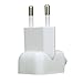 PRLANYDAR US to Europe Plug Converter Travel Charger Adapter for Apple MacBook/iPad/iPhone/iPod