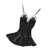 Zainafacai Lengerie Women's Lace Satin Nightgowns