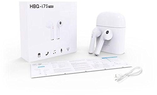 Twins Double Wireless Headset Pair Earphone HBQ i7S TWS (White)