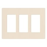 Lutron Claro Light Switch Cover Plate, 3 Gang