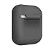 EloBeth for PodSkinz AirPods Case Protective Silicone Cover, AirPods Cover and Skins Shock Proof Protective for Apple Airpods Charging Case (Deep Gray)