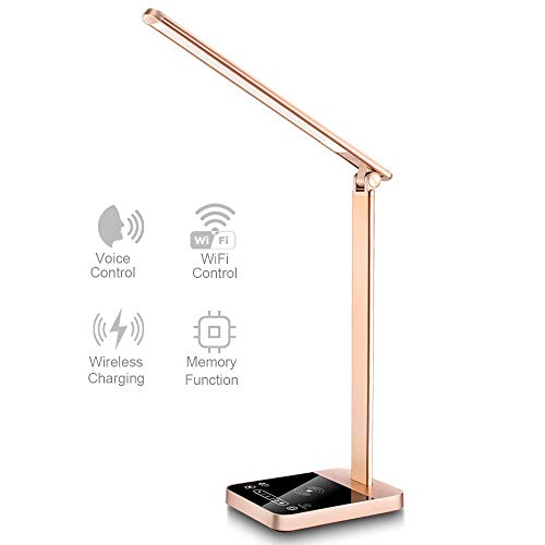【New Version】NAPATEK Smart LED Desk Lamp with Wireless Charger APP