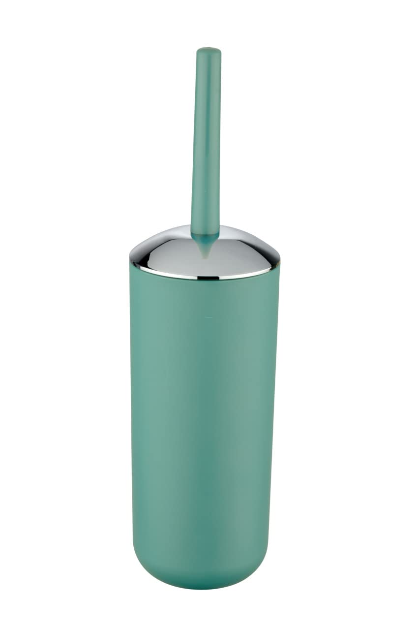 WENKO Toilet Brush, Thermoplastic Elastomer (TPE), Green, 10 x 37 x 10 cm