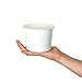 White Paper Ice Cream Cups - 16 oz Disposable Dessert Bowls - Comes In Many Colors With Fast Shipping! Frozen Dessert Supplies - 50 Count