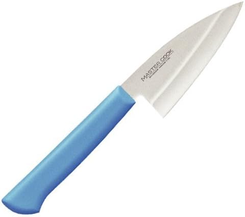 Kataoka Mfg master cock antibacterial color knife molybdenum vanadium steel Japanese style small Debabocho 90mm single-edged blue MCAK90M