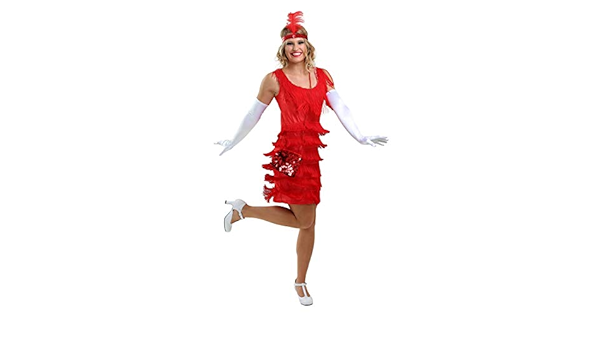 red flapper dress amazon