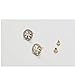 tianshiya Women's Fashion Earrings Double T Designed Ear Stud with Multi-Options (Round Crystal)