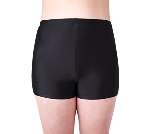 Zerdocean Women's Plus Size Bikini Bottoms Swim Shorts Boardshorts