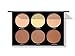 Contour Kit - 6 Pigmented Professional Contour Kit Makeup Palette Set Pro Palette High-end Formula (Highlight & Contour) - Step-by-Step Instructions Included