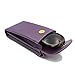 MyEyeglassCase Double eyeglasses case | Soft Sunglasses Case for Women | Semi Soft Dual Glasses Case with Magnetic Closure and Cleaning Cloth (IP822 Purple)