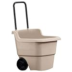 Suncast LC1250D 15.5-Gallon Capacity Poly Rolling Lawn Cart