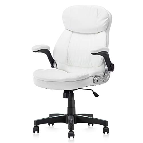 Office Chair Executive Computer Desk Chair PU Leather with Thick Foam
