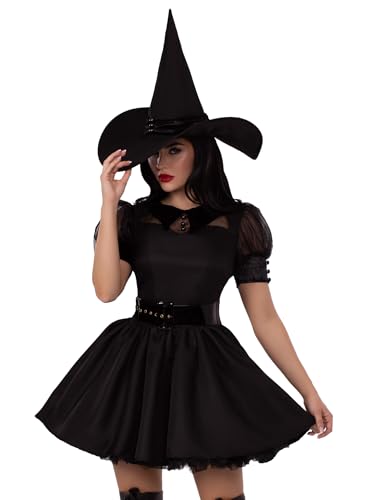 LEG AVENUE 85238 - "Bewitching Witch" Kostüm für Erwachsene, Größe L, schwarz