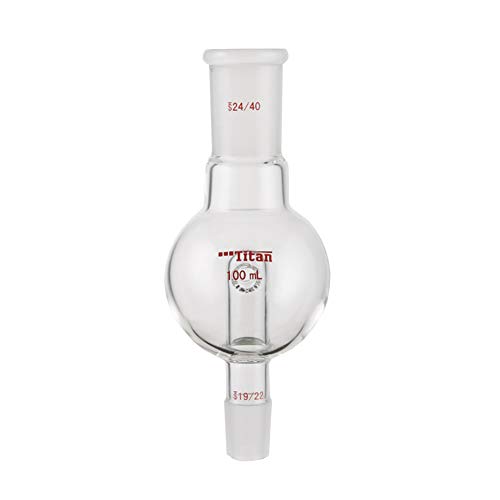 JRLGD 100mL Glass Rotary Evaporator Bump Trap, AntiSplash Adapter