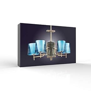 Blue Chandelier for Living Room