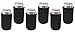 TahoeBay Premium Can Sleeves - 5mm Thick Neoprene Beer Coolies for Cans - Blank Drink Coolers (Black)