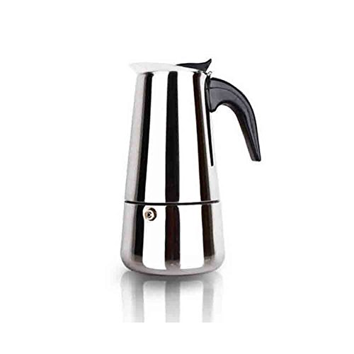 Coffee Percolator Stove Top, Espresso Coffee Maker Stovetop Italian Moka Coffee Pot- Stainless Steel Coffee Percolator Stove top with Permanent Filter and Heat Resistant Handle (200ml,As The Picture)