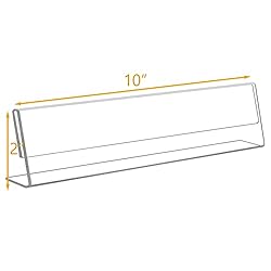 12 Pack 10"W x 2"H Acrylic Office Name Plates Name