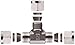 Parker A-Lok 4ET4-316 316 Stainless Steel Compression Tube Fitting, Tee, 1/4