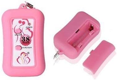 Female Invisible Wearing Shell Security Silicone Toy with Harness Tie,38 Modes,Pink