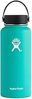 Hydro Flask Double Wall Vacuum Insulated Stainless Steel Leak Proof Sports Water Bottle, Wide Mouth with BPA Free Flex Cap