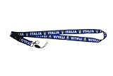 Italia Blue Country Flag Lanyard Keychain Passholder .. Italy ... 20 Inches Long ... New