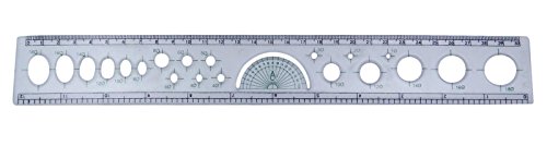 Buy AACEE'S Circle Stencils 180 Degree Protractor Quilling Ruler ...