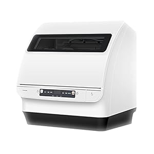 Automatic Household Small Drying Desktop Dishwasher 3D Stereo Spray 6 Cleaning Modes High Temperature Cleaning and…