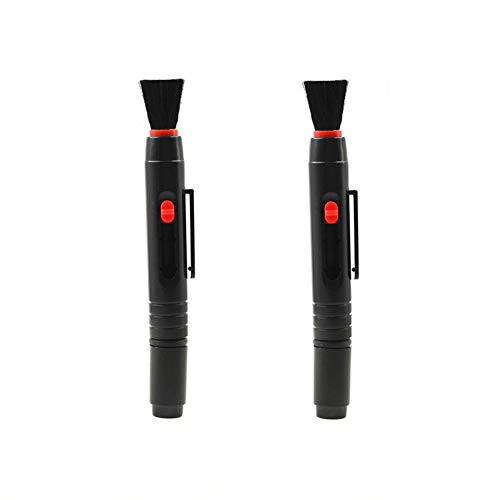 TEZONG Retractable Lens Pen Brush Dust Cleaner for DSLR Cameras and Sensitive Electronics,Optics Cleaning Tool 2Pack