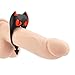 Mini Penis Ring,Tracy's Dog Long Lasting Vibrating Cock Ring Little Devil Sex Toy For Couples (Black)