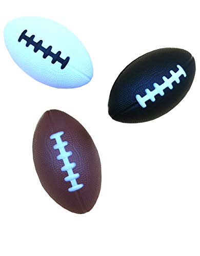 LMC Foam Footballs Brown White Black 3 Pack 4.75 Inches - Thumbnail 7