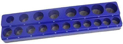 US PRO 1/2" Drive Magnetic Socket Holder Organiser Tray 19 Metric Sockets
