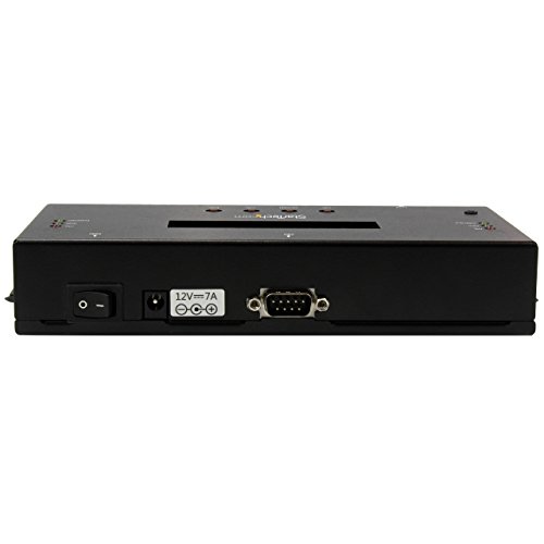 StarTech.com SATSASDUPE11 1:1 Standalone Hard Drive Duplicator and Eraser for 2.5"/3.5" SATA & SAS Drives